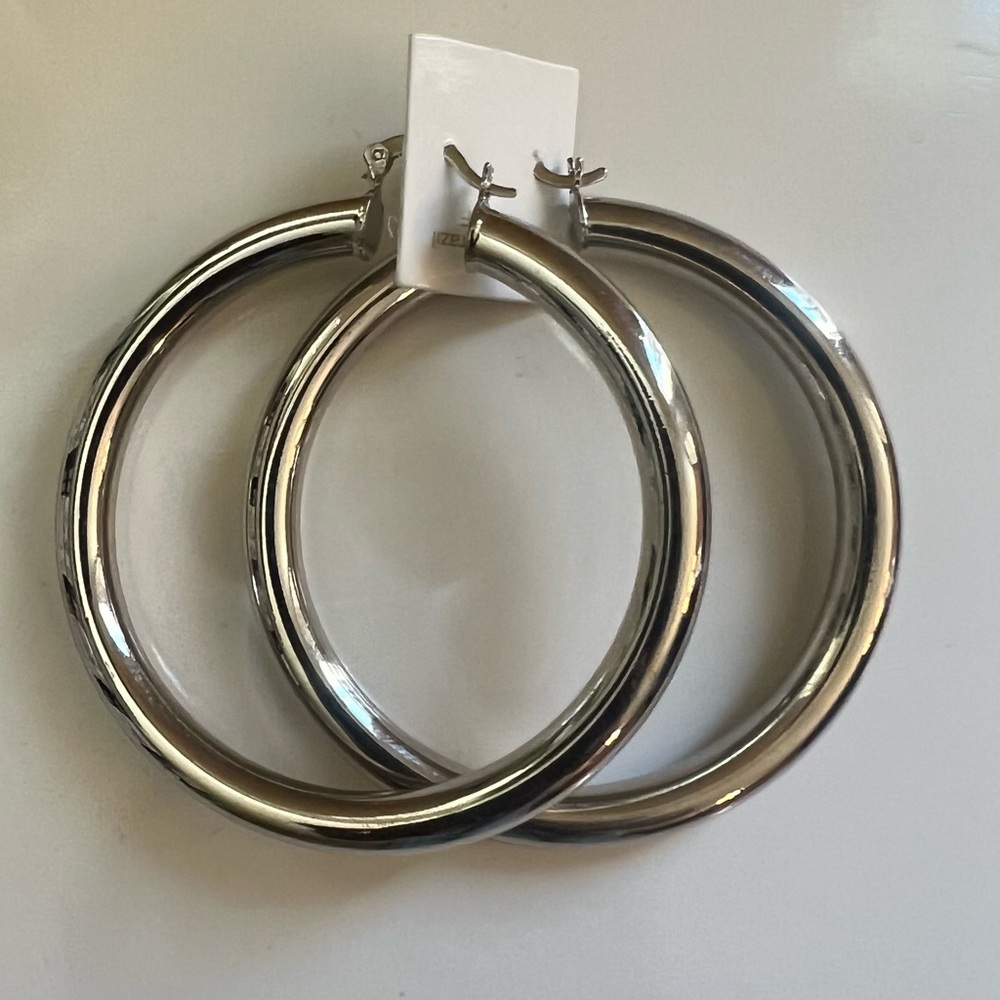 Silver Hoop Earrings